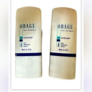 2 x Obagi Nu-Derm Exfoderm Skin Smoothing Lotion (2oz), sealed